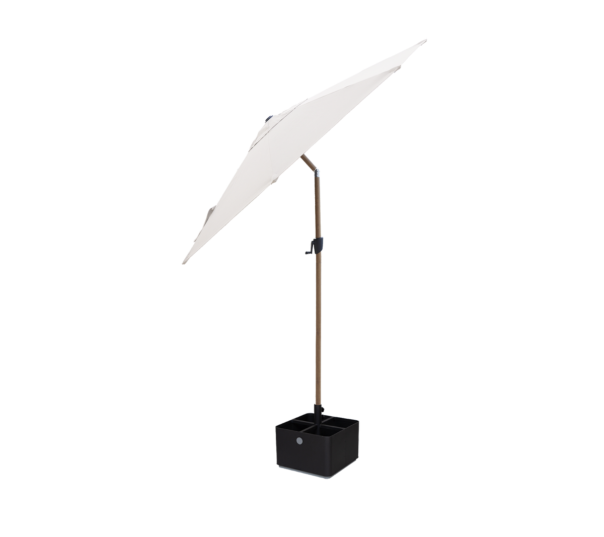 Sunshade parasol w/tilt, dia. 3 m with aluminium base by Cane-line