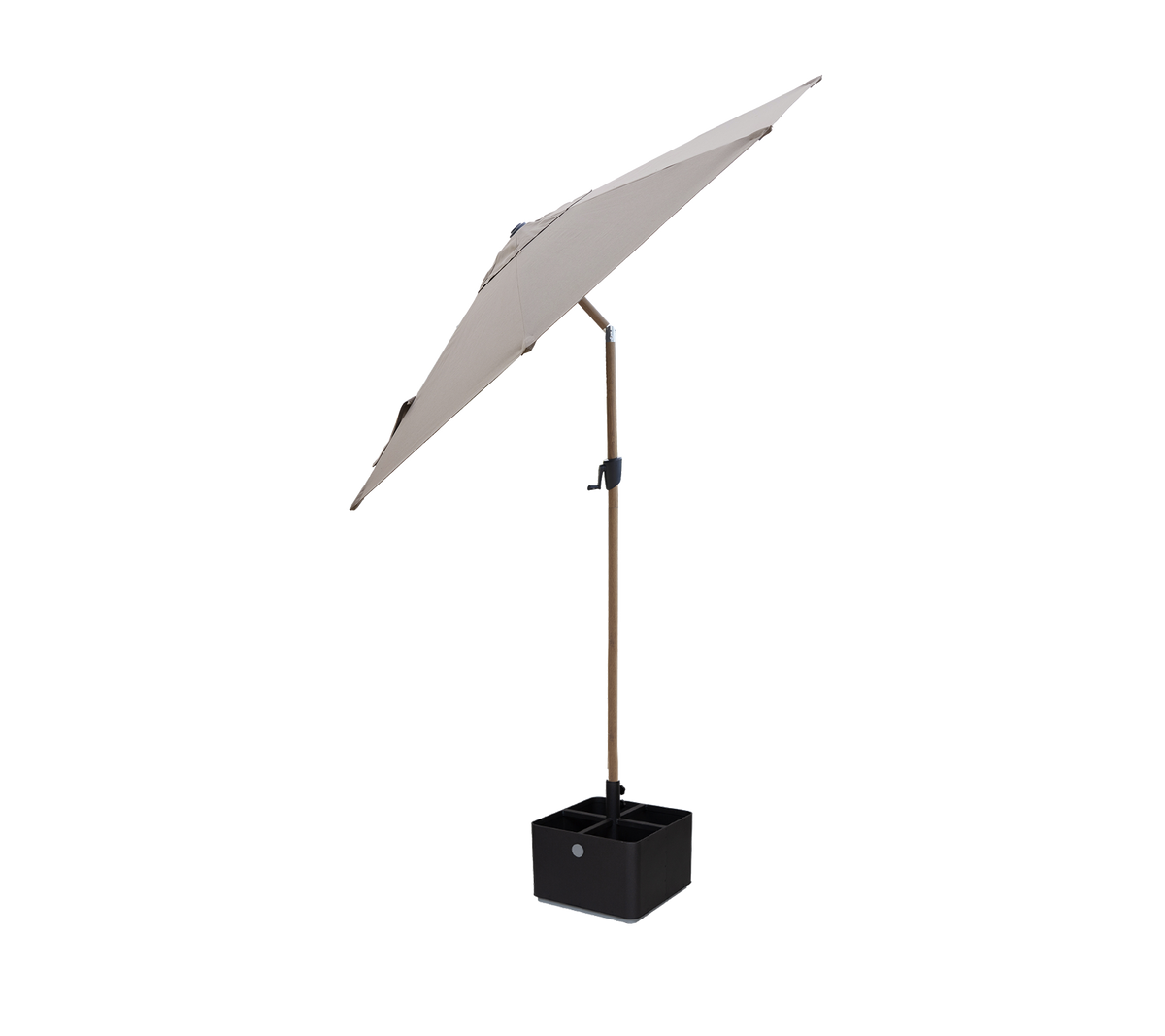 Sunshade parasol w/tilt, dia. 3 m with aluminium base by Cane-line