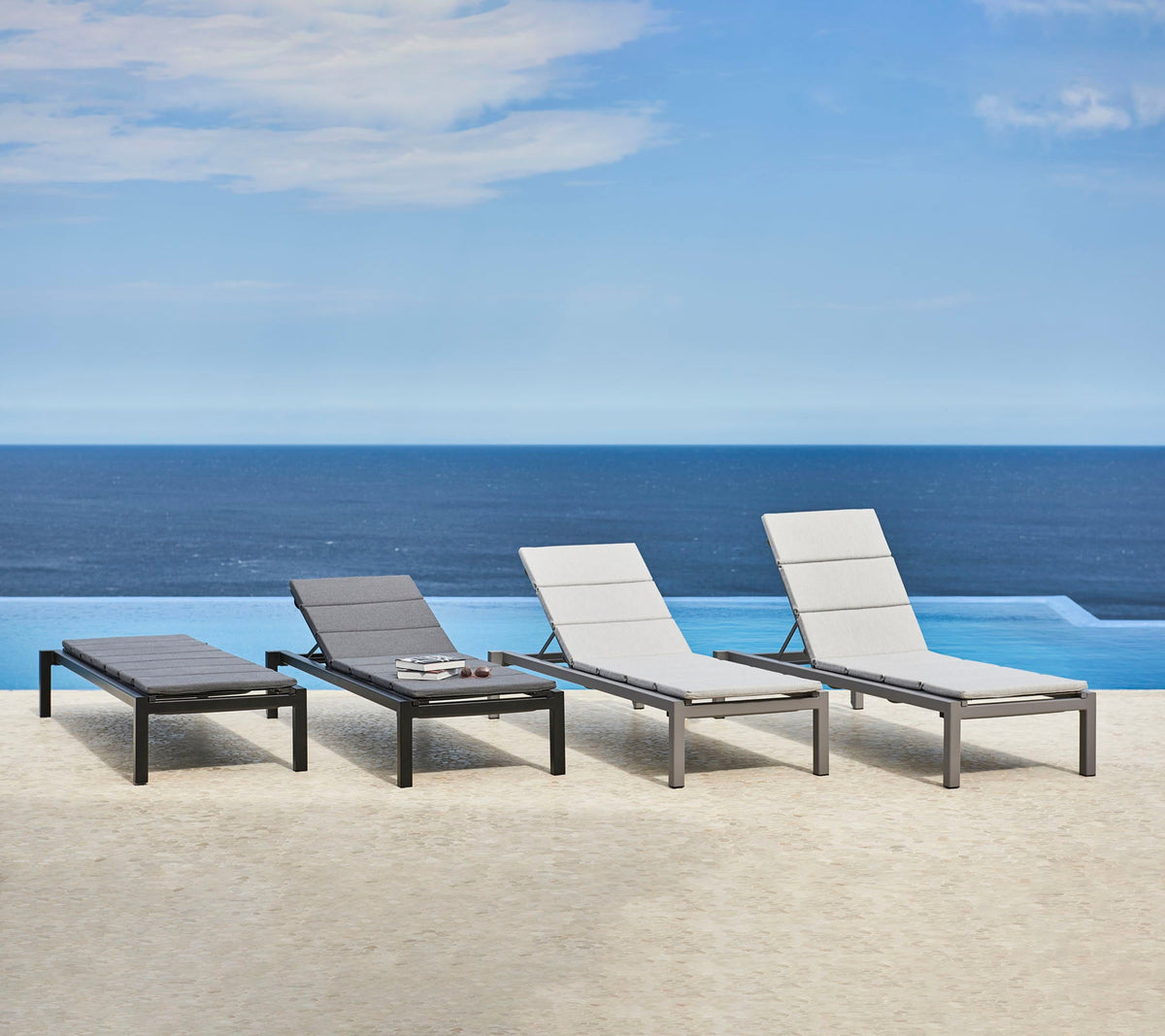 Relax sunbed outdoor lifestyle image by Cane-line