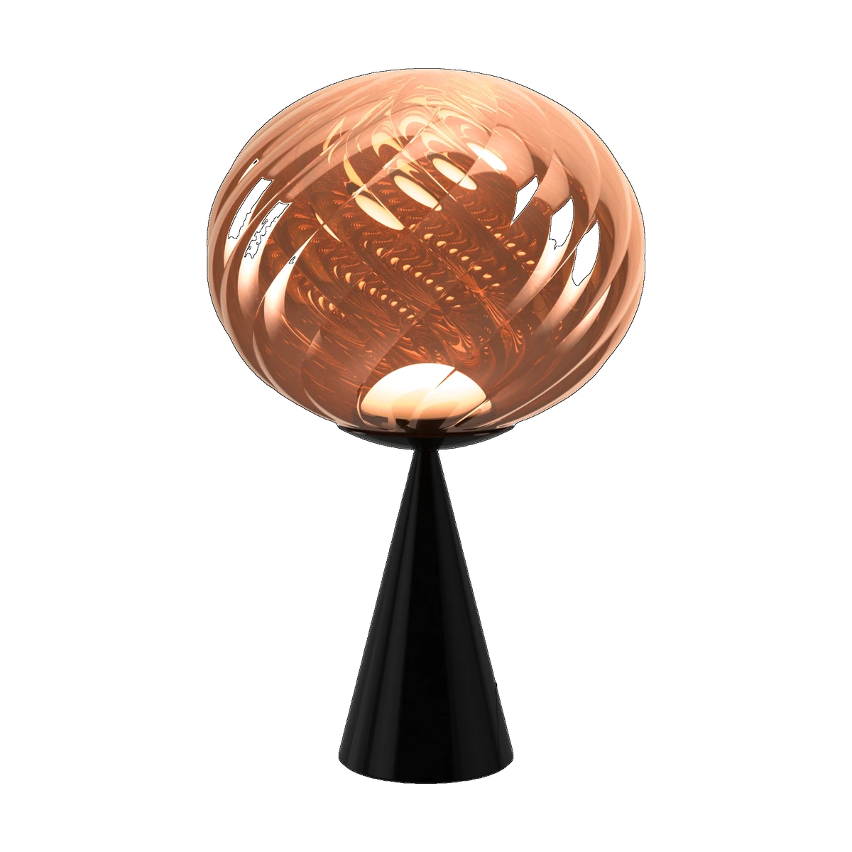 Whirl Table Light, Copper Polished Polycarbonate by Tom Dixon