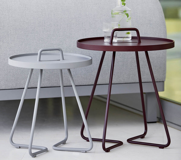 On-the-move side table, mini side table by Cane-line, designed by Strand+Hvass