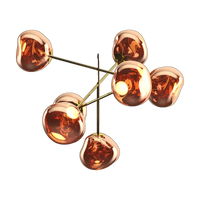 Melt Large Chandelier, Copper Polished Polycarbonate by Tom Dixon