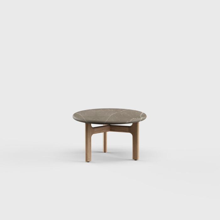 Morellino Side Table RD Stone 24"