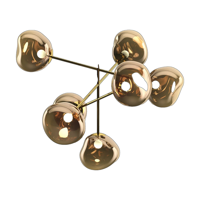 Melt Large Chandelier, Bronze Polished Polycarbonate by Tom Dixon