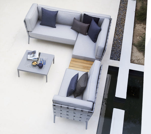 Conic Modular Corner Sofa with Box Table lifestyle image by Cane-line