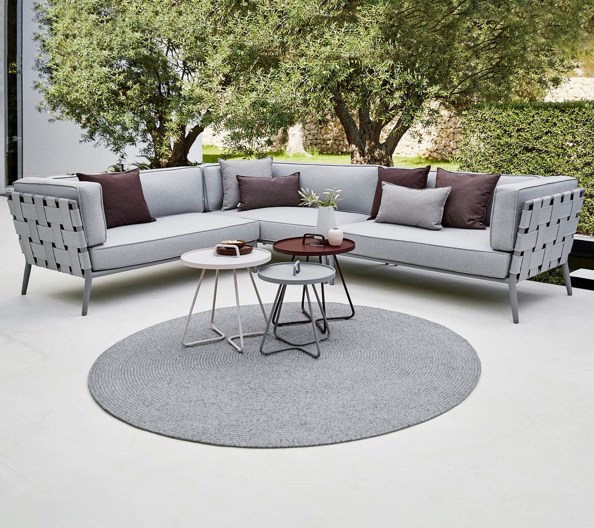 Conic Two Seater Sofa Left Module lifestyle image by Cane-line