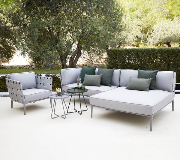 Conic Modular Corner Sofa with Daybed lifestyle image by Cane-line