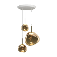Melt Trio-Round Pendant System, Bronze Polished Polycarbonate by Tom Dixon