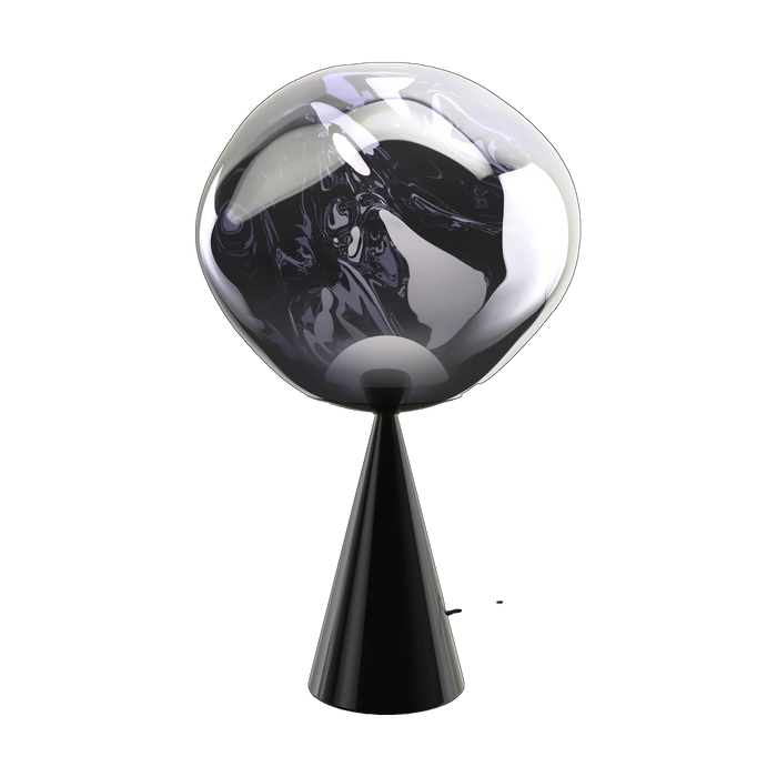 Tom Dixon Melt Fat Cone Table Light in smoke polished polycarbonate