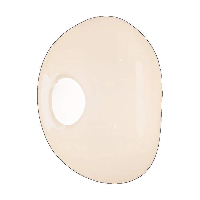 Melt Mini Surface Light, Opal with Silver Hardware by Tom Dixon