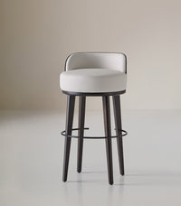 Club Bar Stool With Backrest