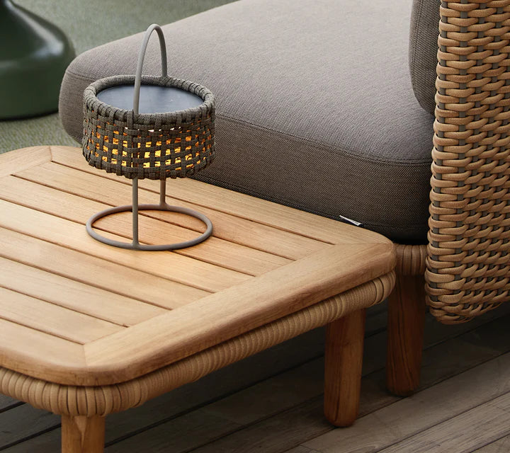 Arch Corner Sofa W/ Low Backrest & Table