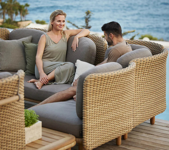 Arch 3 Seater Sofa W/Low Arm/Backrest & Chaise Lounge