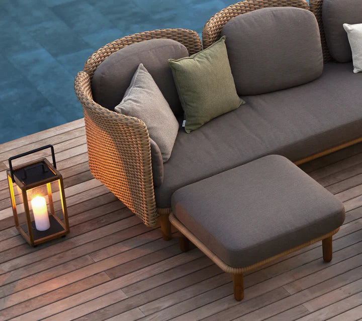 Arch 3 Seater Sofa W/Low Arm/Backrest & Chaise Lounge