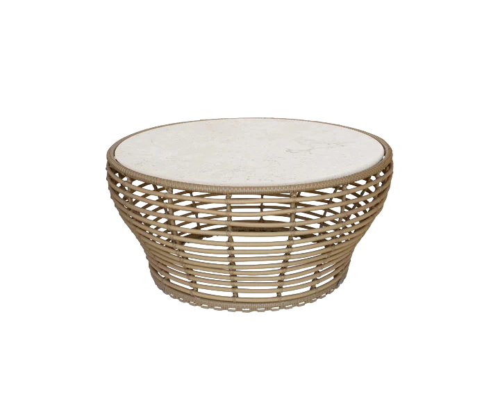 Basket coffee table large by Cane-line