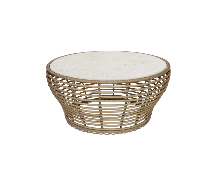 Basket coffee table large by Cane-line