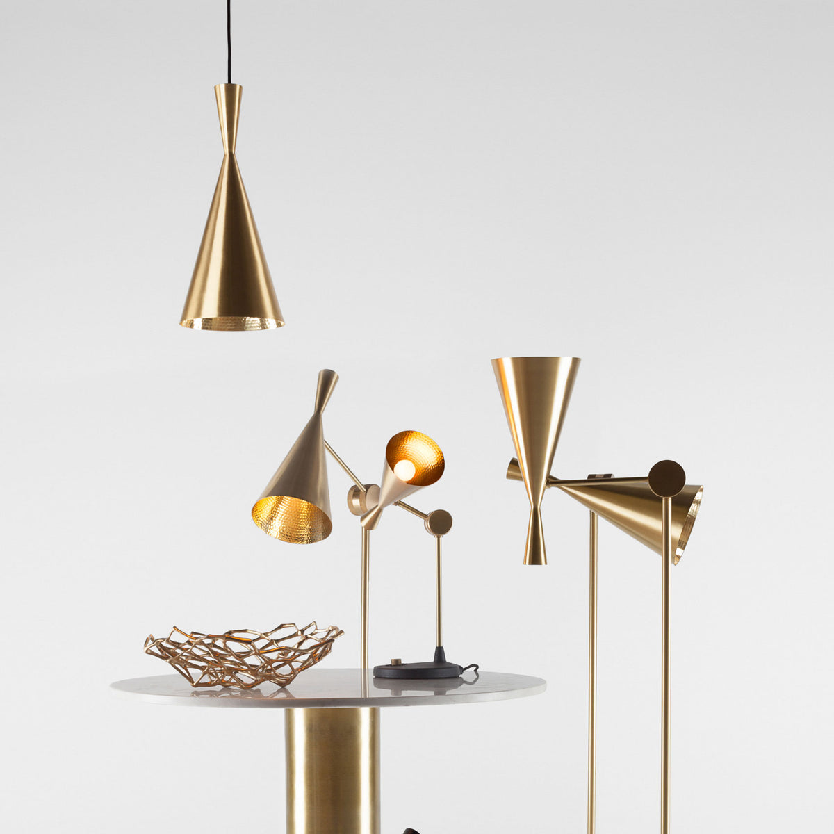 Tom Dixon Beat Table Light in an official interior setting