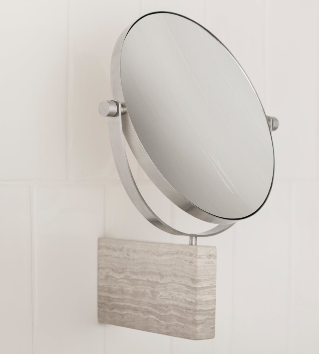 LAMURA Marble Wall-Mounted Vanity Mirror