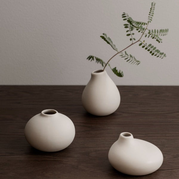 NONA Porcelain Mini Vases - Set of 3