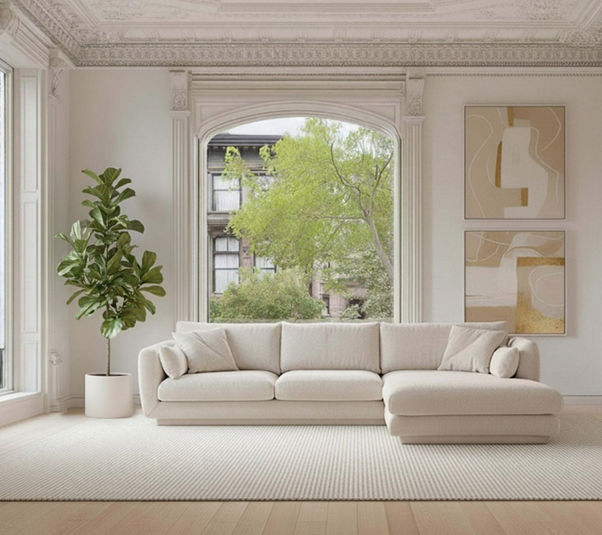Bloom 2-seater sectional sofa by Cane-line