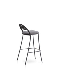 Petale Hand-Woven Bar Stool With Stripe Pattern