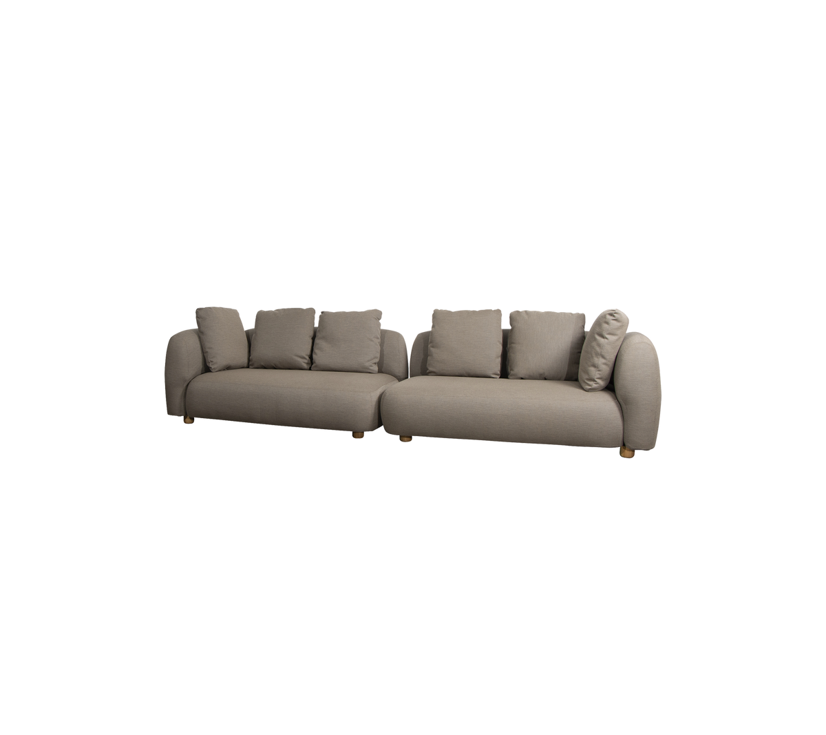 Capture corner sofa two right modules product image by Cane-line