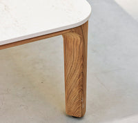 Aspect Coffee Table 120x60cm outdoor lounge side view by Cane-line
