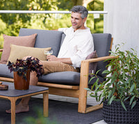 Aspect Coffee Table 120x60cm outdoor lounge table setting by Cane-line