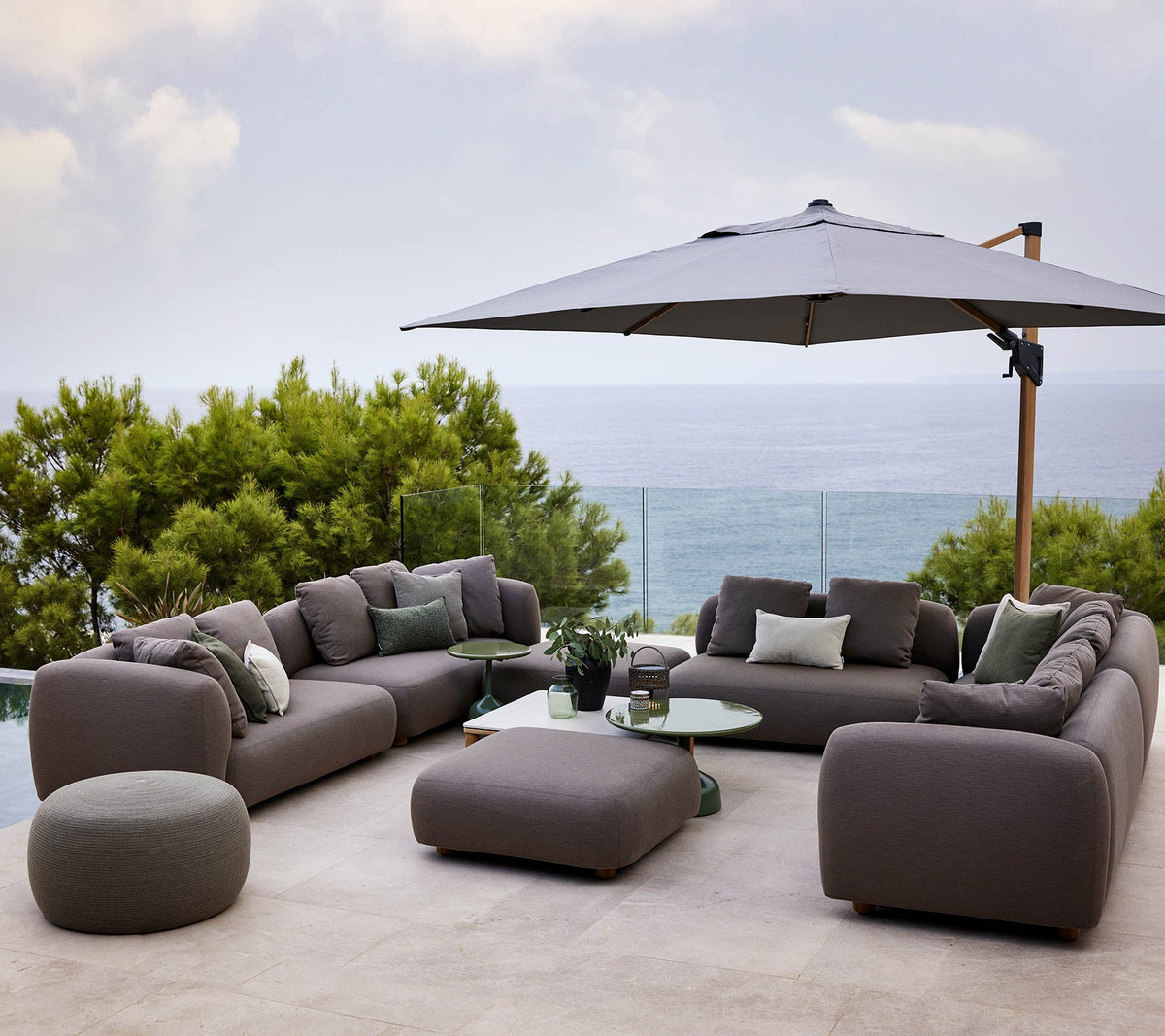 Capture 2-seater sofa left module lifestyle angle by Cane-line