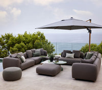 Capture 2-seater sofa left module lifestyle angle by Cane-line