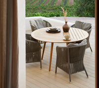 Define dining table dia 120 cm lifestyle image by Cane-line