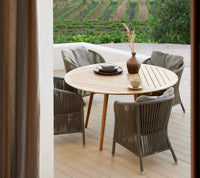 Derby chair with Define dining table by Cane-line