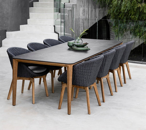 Aspect Dining Table 280x100cm outdoor dining lifestyle by Cane-line