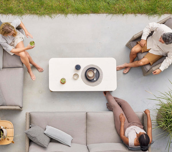 Aspect Coffee Table 120x60cm outdoor lounge lifestyle by Cane-line