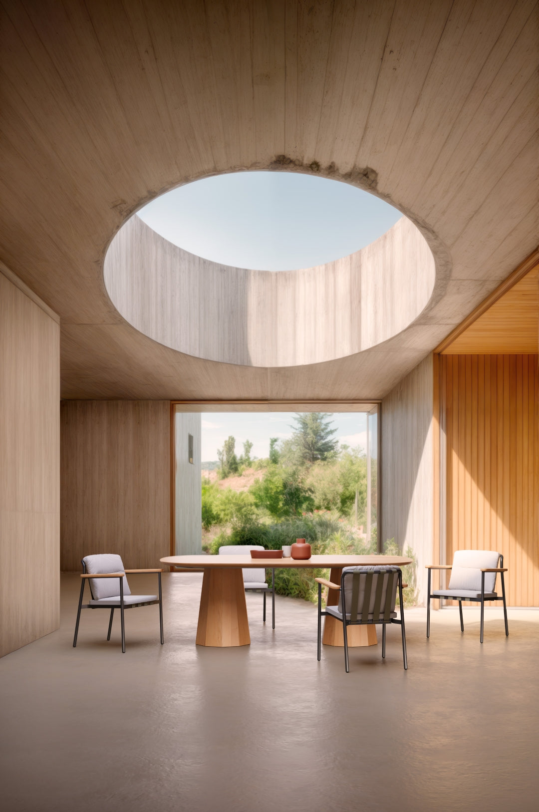 Lacus outdoor furniture lifestyle image by SKLD Studio, designed by Santiago Sevillano