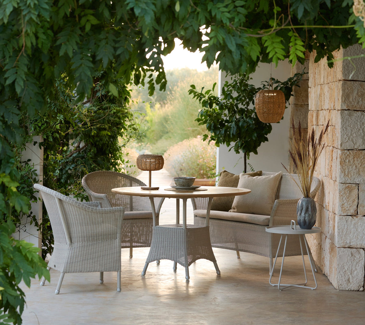 On-the-move side table, large side table by Cane-line, designed by Strand+Hvass