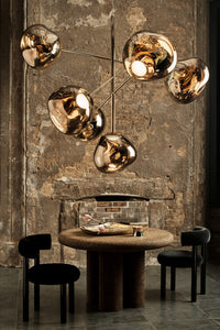 Tom Dixon Melt Large Chandelier in gold, official alternate view