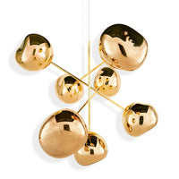 Tom Dixon Melt Large Chandelier in gold, official additional product view
