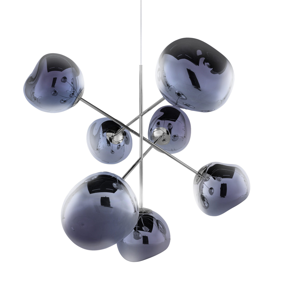 Tom Dixon Melt Large Chandelier in smoke, official alternate product view