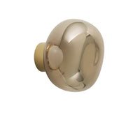 Tom Dixon Melt Mini Surface Light in bronze, diagonal view switched off