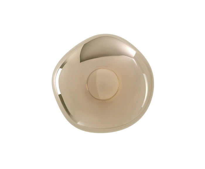 Tom Dixon Melt Mini Surface Light in bronze, front view switched off