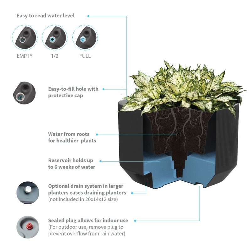 trough indoor planter Mod Mini Trough – NIDO HOME