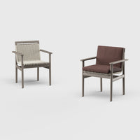 Montauk Dining Arm Chair Aluminum