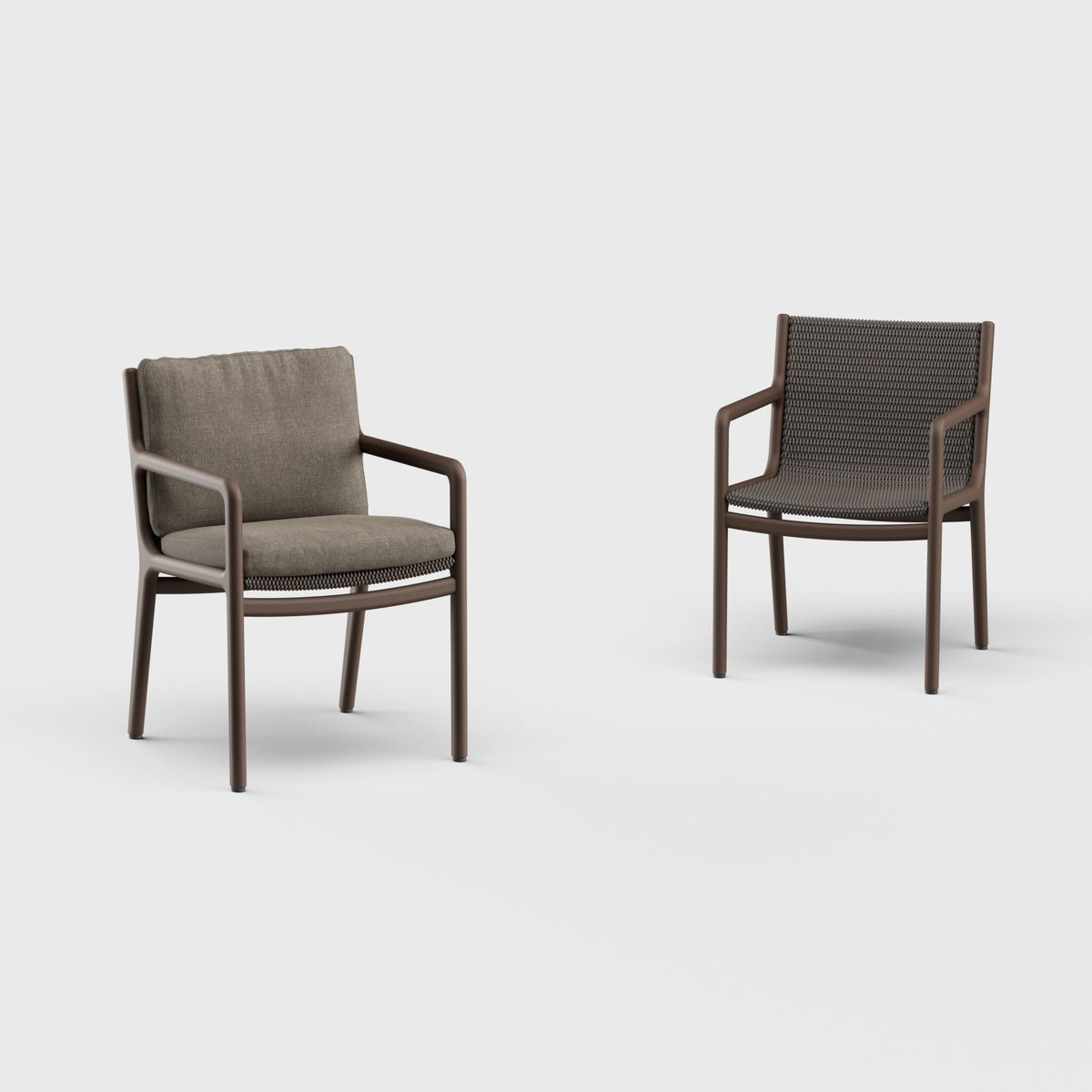 Morellino Dining Arm Chair Aluminum