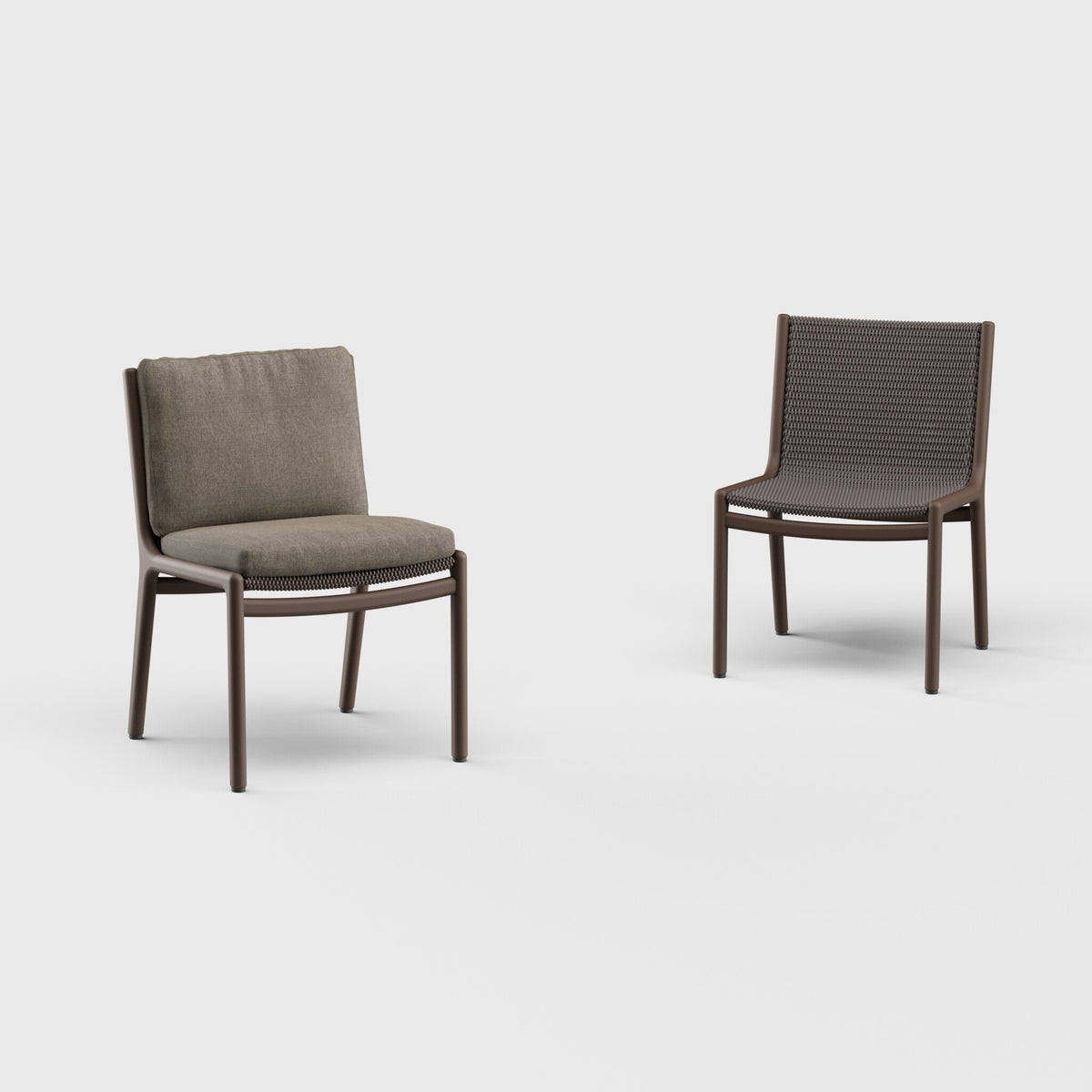 Morellino Dining Side Chair Aluminum