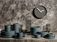 PILAR Coffee Cups with Saucers, 7 oz, Set of 2