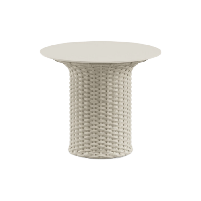 Tribeca 20" Round Side Table Shell Stone Top (Display Sale)