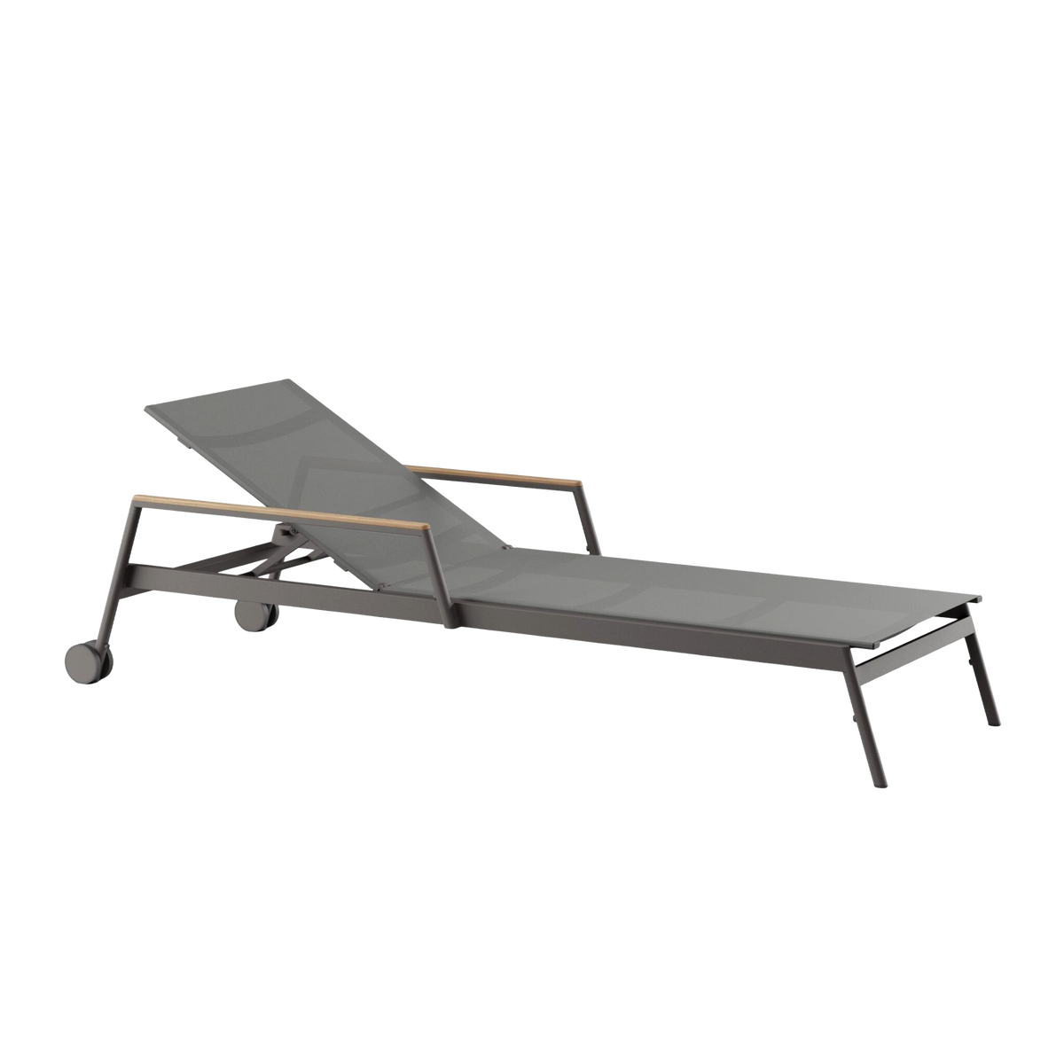 Greenwich Stacking Chaise with Arms Teak (Display Sale)