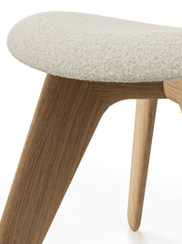 Tom Dixon Slab Ottoman Natural Kvadrat Elle Boucle detail view