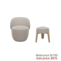 Blomus - Kuon Swivel Chair + Stool (Display Sale)